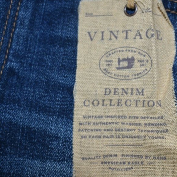 AE Ladies Vintage Denim High Rise Festival- Blue Jean Shorts - Picture 2 of 5